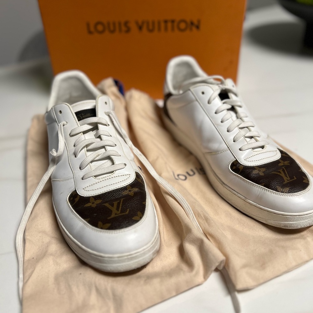 Louis Vuitton White and Brown Men's Shoes